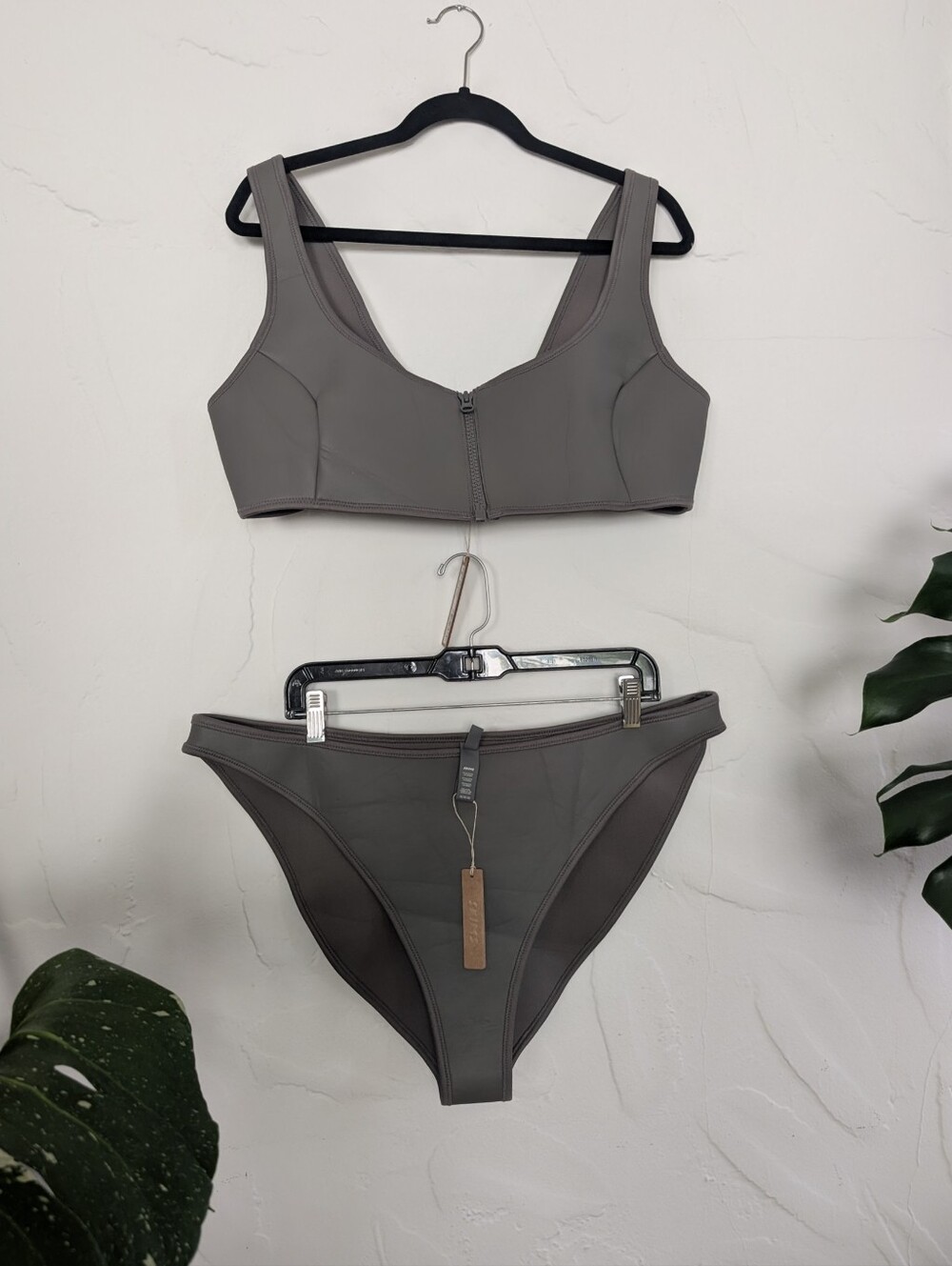 Skims Scuba Swim Gray Chalk 3X Neoprene Bikini